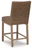 Ashley Furniture P749-130 Walton Bridge - Barstool (Set of 2) - Driftwood