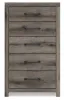 Ashley Furniture PCB2405-46 Graystorm - Five Drawer Chest - Brown Gray