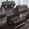 Ashley Furniture PCU6450615 Crossplex - Power Reclining Sofa With Adjustable Headrest - Smoke