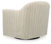 Ashley Furniture A3000817 Valwick - Swivel Accent Chair - Cream / Brown