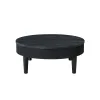 New Classic T3881-10 Tate - Round One Drawer Coffee Table - Black