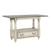 Liberty Furniture 244-DR-5GTS Magnolia Manor - 5 Piece Gathering Table Set - Antique White / Dark Brown
