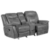 CoasterEveryday 650355 Conrad - Upholstered Padded Arm Glider Loveseat - Gray