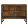 CoasterEssence 959615 Macon - 2 Door Sheesham Wood Storage Accent Cabinet - Gray