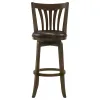 Coaster Fine Furniture 182509 Lambert - Wood Pub Height Swivel Bar Chair - Dark Cherry