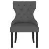 Coaster Fine Furniture 115562 Baney - Fabric Upholstered Dining Side Chair - Gray And Black