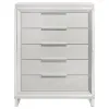 Coaster Fine Furniture 224965 Marmore - 5-Drawer Bedroom Chest Of Drawers - White