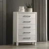 New Classic B0182W-070 New Classic B0182W-070 Ballard - 5 Drawer Chest - White