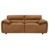 Coaster Fine Furniture 509502 Buxton - Top Grain Leather Upholstered Loveseat - Orange