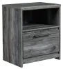 Ashley Furniture B221-91 Baystorm - One Drawer Night Stand - Gray