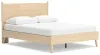 Ashley Furniture EB2444B2 Cabinella - Queen Platform Panel Bed - Tan