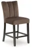 Ashley Furniture PCD581-124 Jeshina - Upholstered Barstool (Set of 2) - Mocha