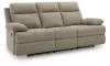 Ashley Furniture PC9140589 Side-Swipe - Reclining Sofa With Drop Down Table - Mocha