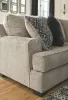 Ashley Furniture 56103/55/46/49/11 Ashley Furniture 56103/55/46/49/11 Bovarian - 4 Pc. - Left Arm Facing Loveseat 3 Pc Sectional, Ottoman - Stone