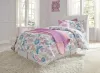 Ashley Furniture B129/63/B100-21 Anarasia - Twin Sleigh Headboard with Bolt on Bed Frame - White