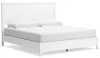 Ashley Furniture B427/31/36/82/97 Ashley Furniture B427/31/36/82/97 Binterglen - 4 Pc. - Dresser, Mirror, King Panel Bed - White