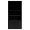 Riverside Furniture 93137 Westwood Dark - Bookcase - Whiskey / Ebony Whiskey Oak
