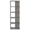 CoasterEveryday 800553 Harrison - 5-Shelf Bookshelf - Weathered Gray