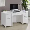 CoasterEssence 801573 Dylan - 4-Drawer Lift Top Office Desk - White High Gloss