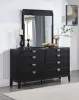 Coaster Fine Furniture 224713M Brookmead - 8-Drawer Dresser With Mirror - Black