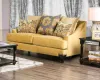 Furniture of America SM2201-LV Viscontti - Loveseat - Gold / Gray
