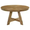 Coaster Fine Furniture 109150 Danvers - Round Wood Dining Table - Brown Oak