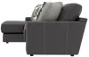 Jackson Furniture Industries 5045/73/75-28 Jackson Furniture Industries 5045/73/75-28 Minori - Italian Leather 2 Piece Sofa / Chaise With LSF Chaise - Steel