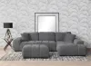 Coaster Fine Furniture 509965B1 Octavia - LAF Sofa With Pillow, Box 1 of 2 - Charcoal Gray