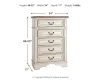Ashley Furniture B743-45 Realyn - Chest - Chipped White