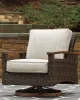 Ashley Furniture P750-821 Paradise Trail - Swivel Lounge Chair (Set of 2) - Medium Brown