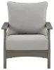 Ashley Furniture P802-820 Visola - Lounge Chair w/Cushion (Set of 2) - Gray