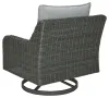 Ashley Furniture P518-821 Elite Park - Swivel Lounge w/ Cushion - Gray