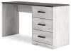 Ashley Furniture H4121-34 Shawburn - Home Office Desk - White / Dark Charcoal Gray