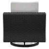 Ashley Furniture P792-821 Beachcroft - Swivel Lounge Chair - Black / Light Gray