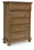 Ashley Furniture PCB779-46 Feddinger - Five Drawer Chest - Medium Brown