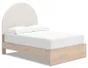 Ashley Furniture PCB1566B3 Ashley Furniture PCB1566B3 Arloster - Full Upholstered Panel Bed - Tan / White