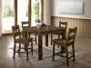 Furniture of America CM3060PC-2PK Kristen - Counter Height Side Chair (Set of 2) - Rustic Oak