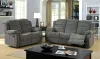 Furniture of America CM6173GY-LV Millville - Loveseat With 2 Recliners - Gray