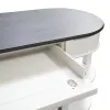 Liberty Furniture 417-HOJ-OLSD Allyson Park - Optional L Shaped Desk Set - Wirebrushed White / Charcoal