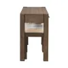 Liberty Furniture 449-OT-A3PCS Broadmore - 3 Piece Table Set (1 Console Table 2 Console Stools) - Cobblestone Brown
