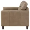 Coaster Fine Furniture 504669 Scotland - Faux Leather Upholstered Track Arm Chair - Brown