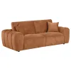 Coaster Fine Furniture 504951-S2 Burnett - 2 Piece Chenille Upholstered Sofa Set - Burnt Orange