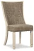 Ashley Furniture D647-02 Bolanburg - Dining UPH Side Chair (Set of 2) - Lattice Back - Brown / Beige