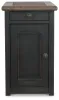 Ashley Furniture T736-7 Tyler Creek - Chair Side End Table - Grayish Brown / Black