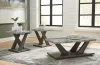 Ashley Furniture T400-13 Bensonale - Occasional Table Set (Set of 3) - Brown / Gray