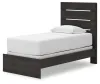 Ashley Furniture PCB2108B11 Hollivern - Twin Panel Bed - Dark Gray