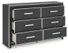 Ashley Furniture PCB3380-31 Zuraleus - Six Drawer Dresser - Black
