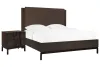 Pulaski Furniture P419-BR-K1-KIT1 Modern Mosaic - Queen Panel Bed With Nightstand - Brown