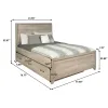Samuel Lawrence Furniture S496-YBR-K10 River Creek - Twin Panel Bed with Trundle - River Birch Brown