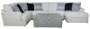 Jackson Furniture Industries 2470/30/62/76/28-21 Polaris - 3 Piece Sectional With Comfort Coil Seating, 9 Included Accent Pillows And Included Cocktail Ottoman (Right Side Facing Chaise) - Sugar